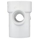 White PVC DWV Street Double Sanitary Tee 