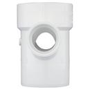 White PVC DWV Street Double Sanitary Tee 