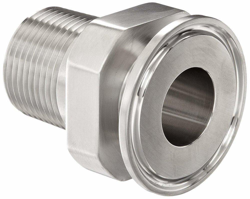 Topline Process Equipment Weld 316 Polished Stainless Steel Long Ferrule 