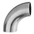 Topline Process Equipment Butt Weld Straight Unpolished 304 Stainless Steel Weld 90 Degree Elbow 