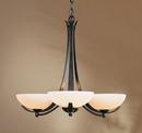 Hubbardton Forge Black 22-3/10 in. 100W 3-Light G9 Chandelier 