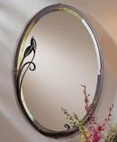 Hubbardton Forge Black 32 in. Oval Mirror in Black 