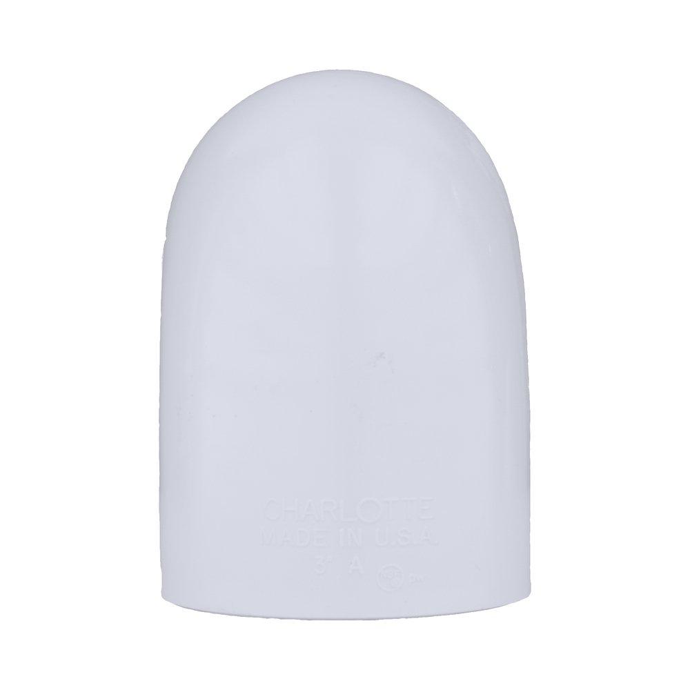 White PVC DWV No-Hub Adapter 