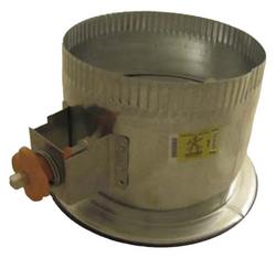 7 x 6 in. Galvanized Steel Starting Collar in Round Duct