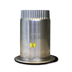 10 x 6 in. Galvanized Steel Starting Collar in Round Duct