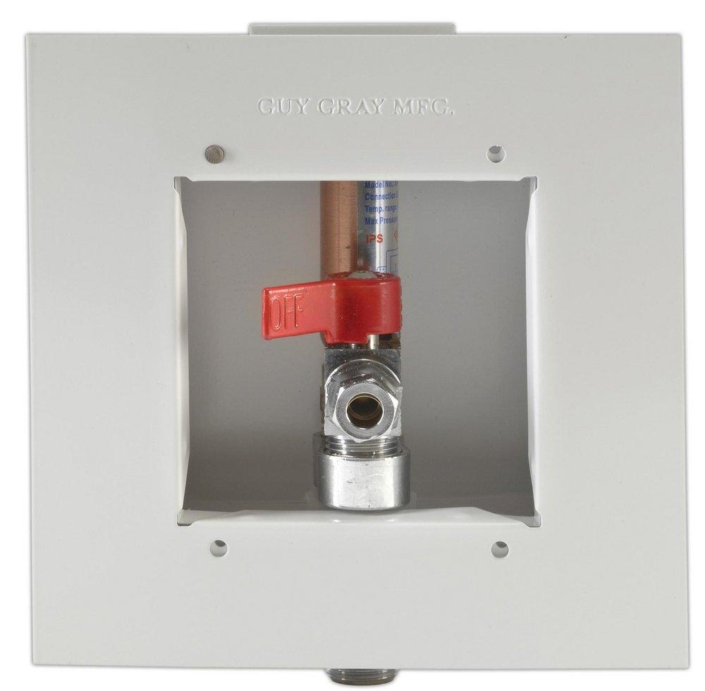 IPS Corporation Powder Coated 7 in x 7 in x 7 in Ice Maker Supply Box 