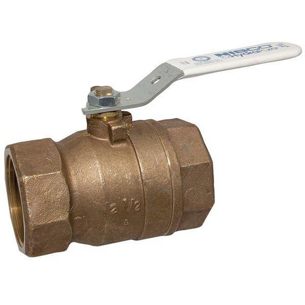 NIBCO Polished Chrome DZR Silicon Bronze Conventional Port NPT 600# Ball Valve 