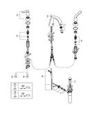 GROHE StarLight&reg; Polished Chrome Two Handle Bathroom Sink Faucet 