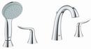 Two Handle Roman Tub Faucet in StarLight Chrome