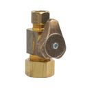 1/2 x 3/8 in. Compression x OD Compression Lever Handle Straight Supply Stop Valve in Rough Brass