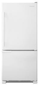 Amana White 29-5/8 in. 19 cu. ft. Bottom Mount Freezer Refrigerator 