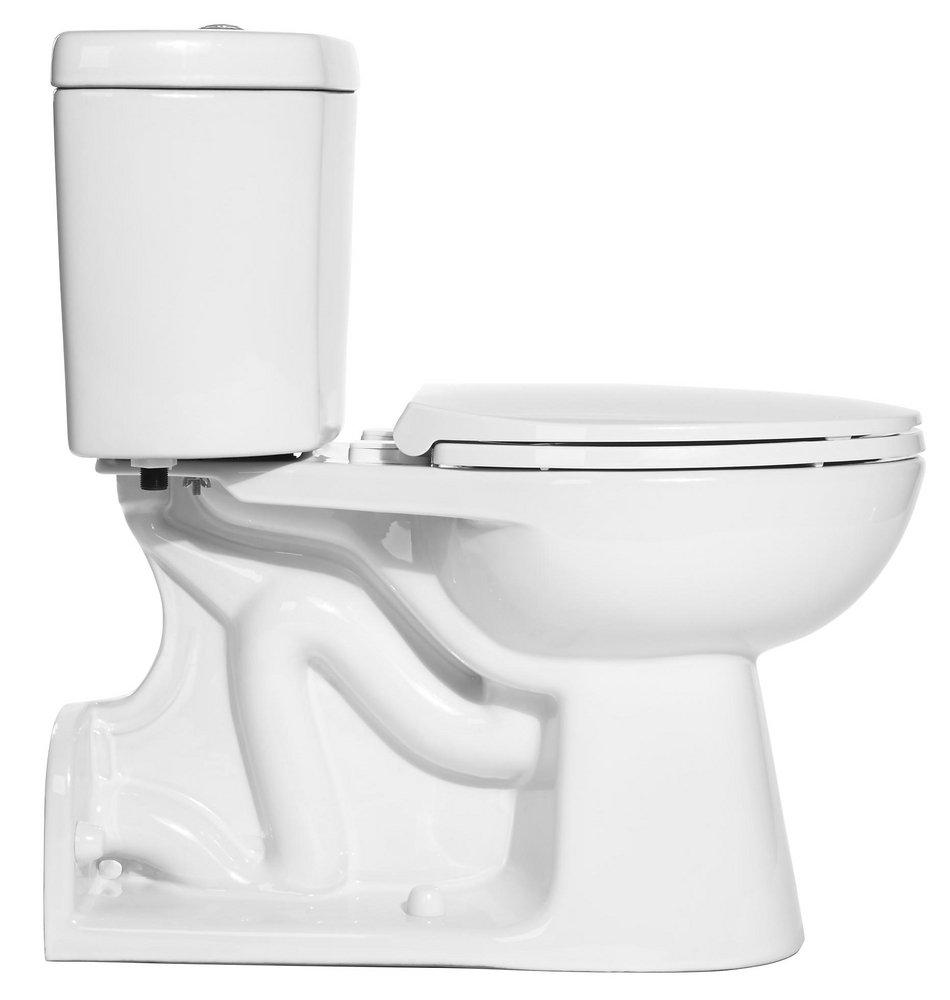 Niagara White Elongated Floor Mount Two Piece Toilet Bowl 