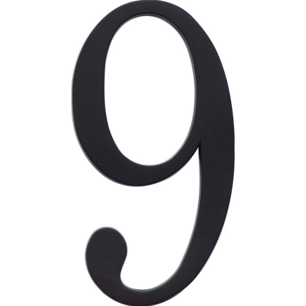 Atlas Homewares Matte Black #9 House Number 