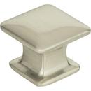 Atlas Homewares Brushed Nickel Square Knob 