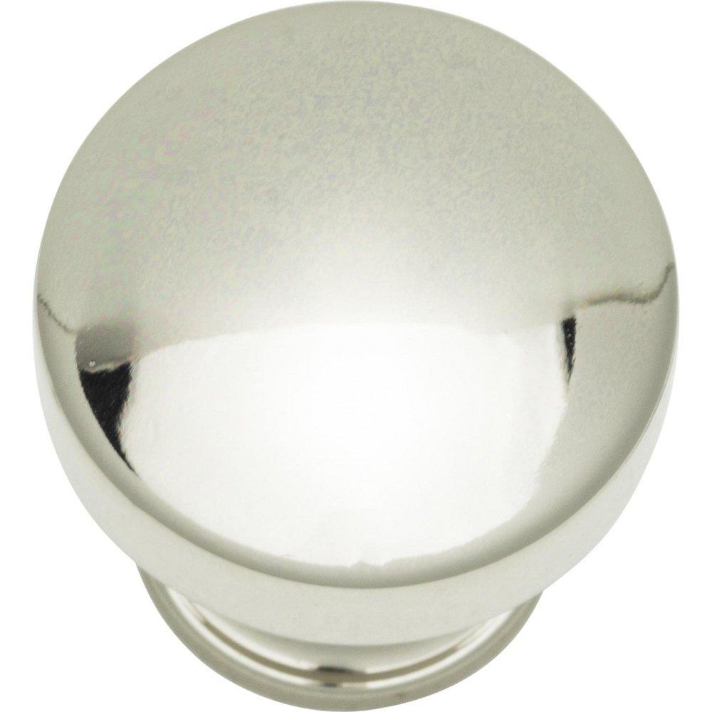 Atlas Homewares Polished Nickel 1-1/4 in. Round Knob 