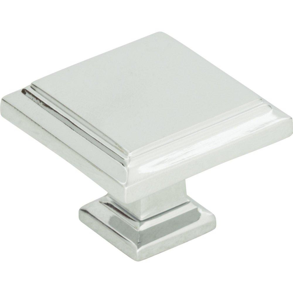 Atlas Homewares Polished Chrome 1-1/4 x 1-1/4 in. Square Knob 