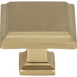 1-1/4 in. Square Knob in Champagne