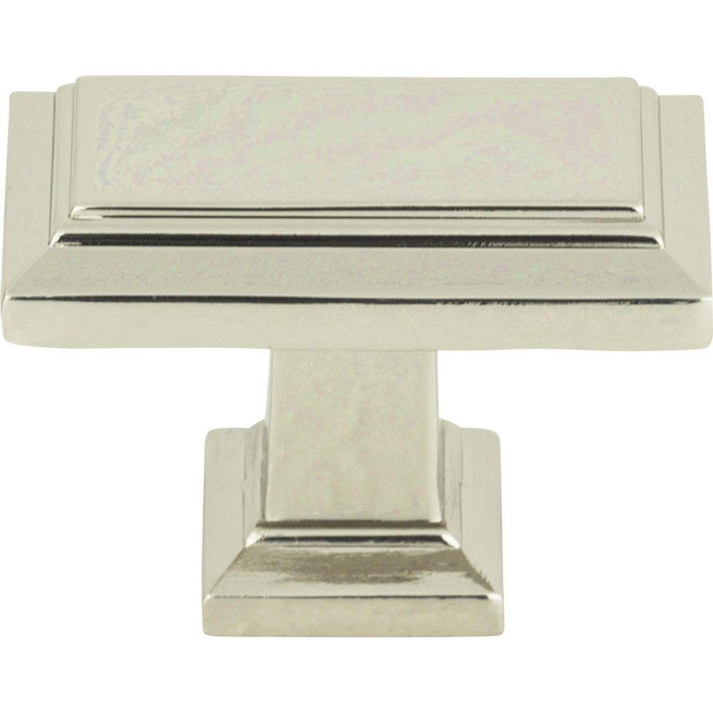 Atlas Homewares Polished Nickel 1-7/16 in. Rectangle Knob 