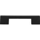 6-1/8 in. Thin Square Long Rail Cabinet Pull in Black