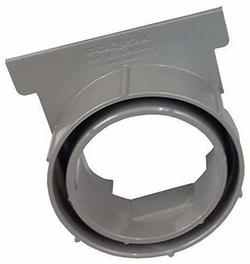 Plastic Outlet End Cap in Grey