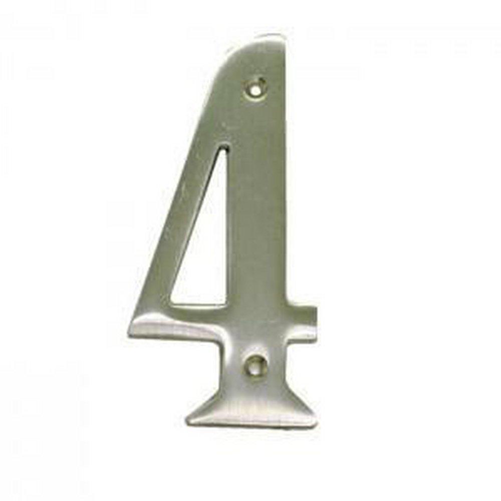 Better Home Satin Nickel #7 Brass House Number in Satin Nickel 