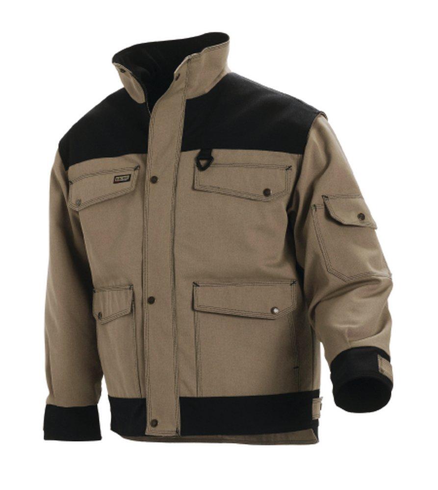 Blaklader Khaki Canvas and Polyester Lined Jacket in Khaki and Black 