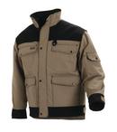 XXXL Size Canvas and Polyester Lined Jacket in Khaki and Black