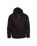 Blaklader Black Canvas Jacket with Hood in Black 
