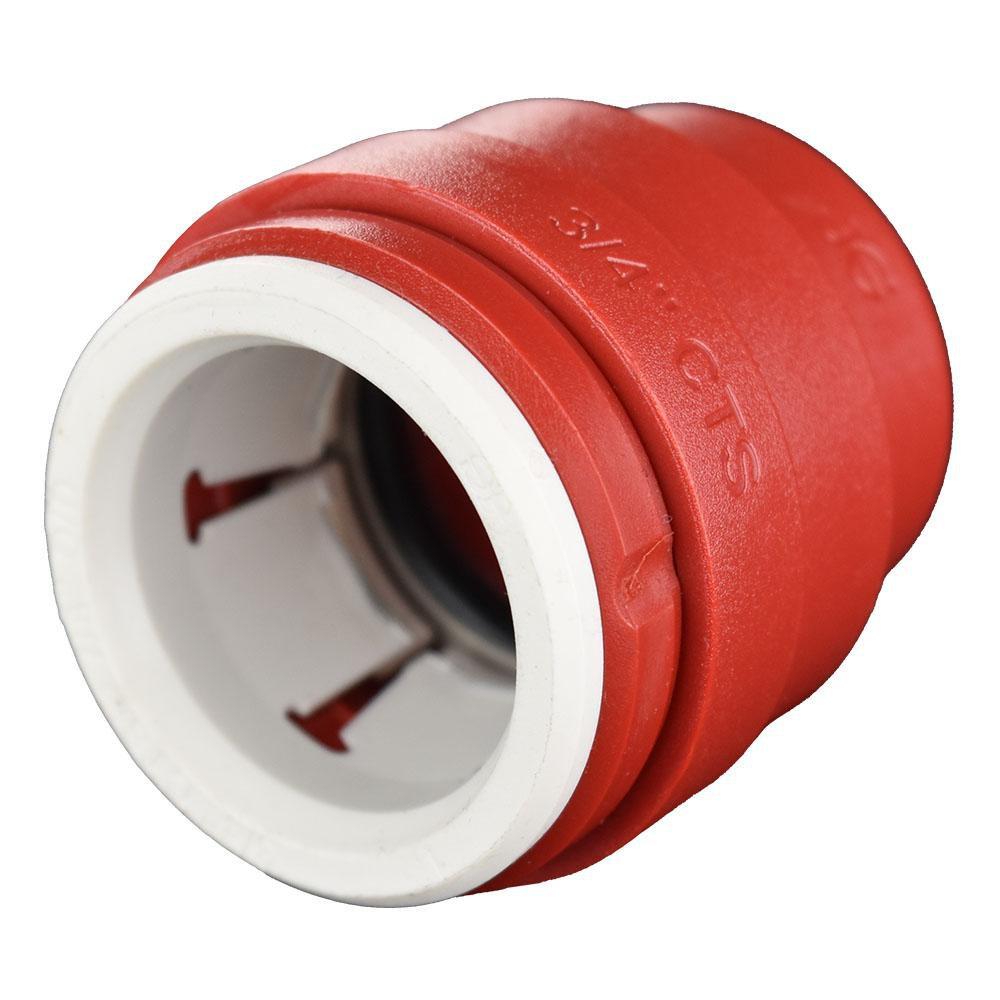 John Guest Red CTS Polysulphone Reducer Bulk End Cap 