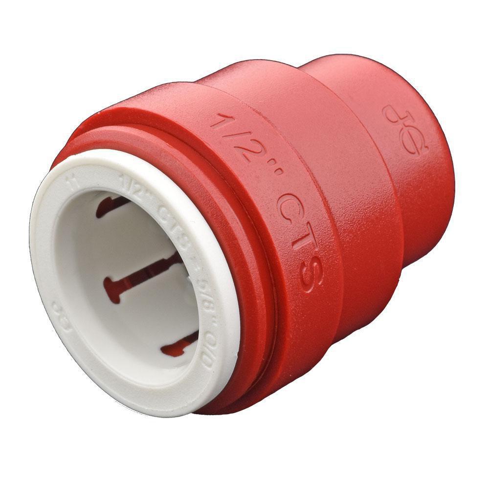 John Guest Red CTS Polysulphone Reducer Bulk End Cap 