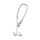 EasyInstall 8 in. Two Lever Handle Wall Mount Pre-Rinse Service Faucet with Eterna Cartridges in Polished Chrome