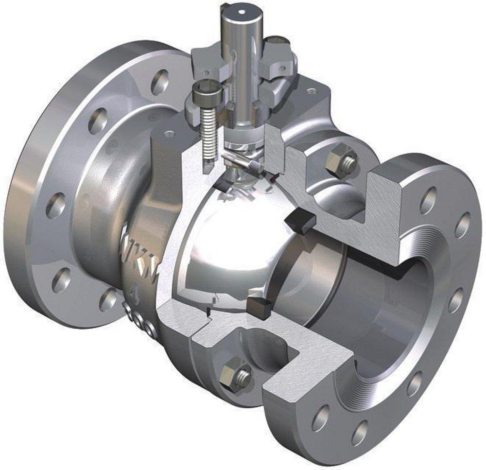 WKM Stainless Steel Standard Port Flanged 150# Ball Valve 