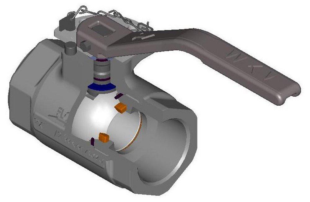 WKM Ductile Iron Standard Port Female Threaded 1000# Ball Valve 