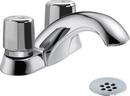 Double Knob Handle Bathroom Sink Faucet in Polished Chrome