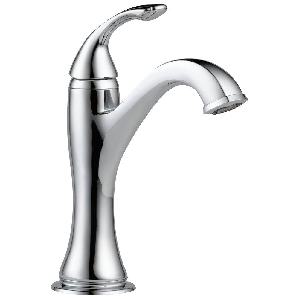 Brizo Chrome Single Handle Monoblock Bathroom Sink Faucet 