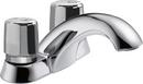 Two Handle Metering Deck Mount Service Faucet in Chrome