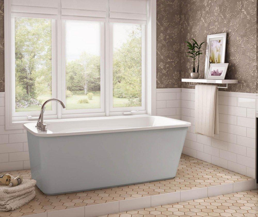 Platinum Grey 64X34 Acrylic Free Standing Tub *LNGE PLGR 