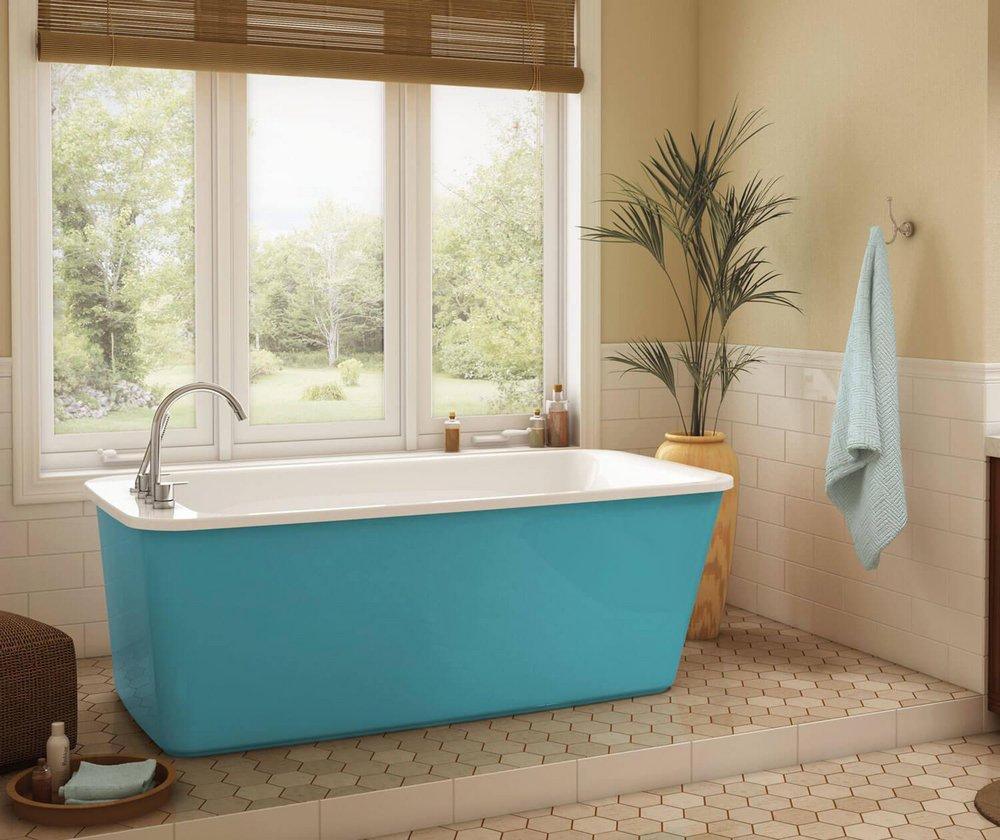 64X34 Acrylic Free Standing Tub *LNGE Aquamarine 