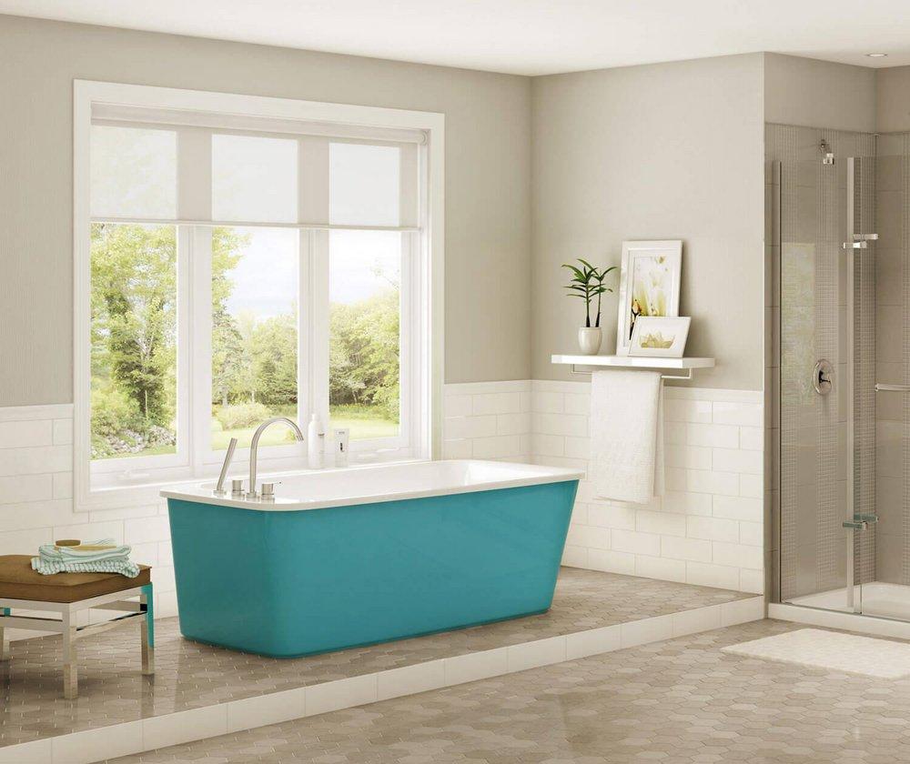 64X34 Acrylic Free Standing Tub *LNGE Aquamarine 
