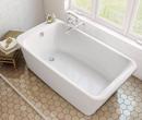 Maax US White 64 x 34 in. Freestanding Bathtub with End Drain 
