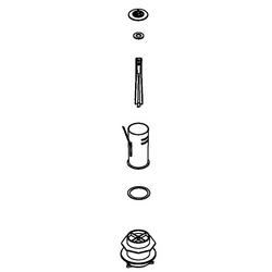 Valve Assembly Kit for Kohler K-3946-0 Comfort Height 1-Piece Elongated 1.28 gpf Toilet