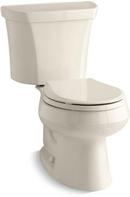 KOHLER Almond 1.6 gpf Round Floor Mount Two Piece Toilet 