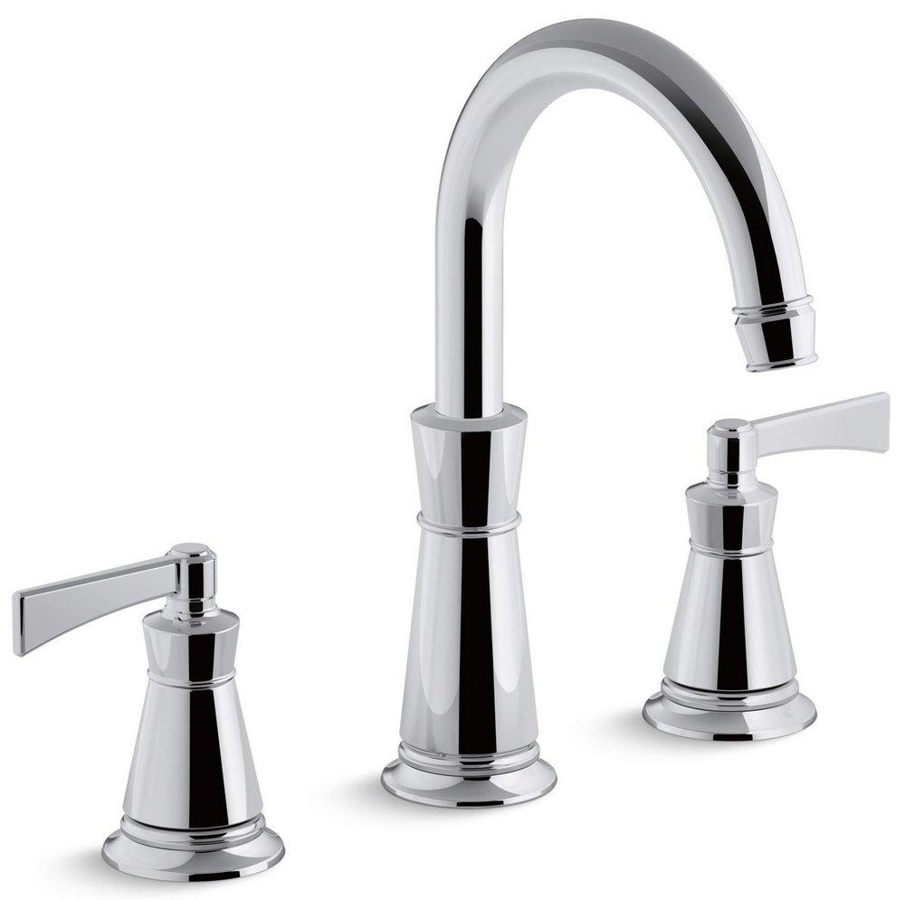 KOHLER Polished Chrome Two Handle Roman Tub Faucet Trim Only 