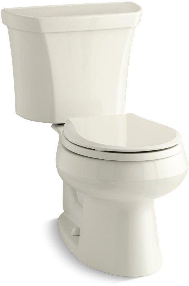 KOHLER Biscuit 1.6 gpf Round Floor Mount Two Piece Toilet 
