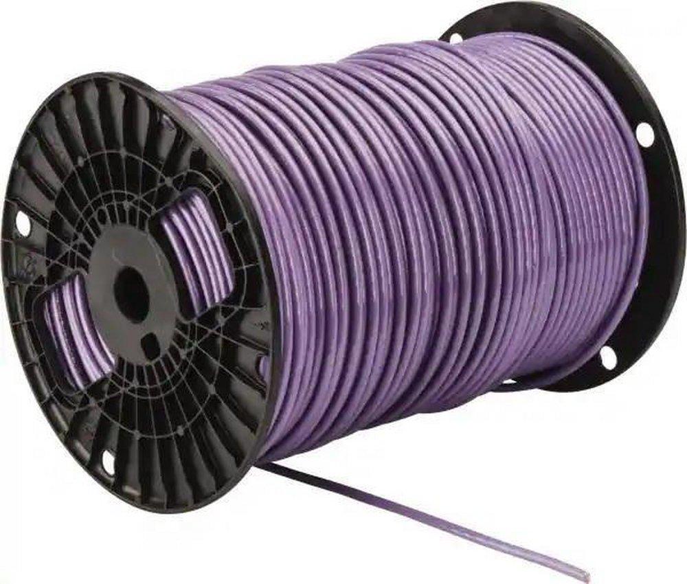 Pro-Pak Industries Purple 8 ga Solid Copper Wire in Purple 