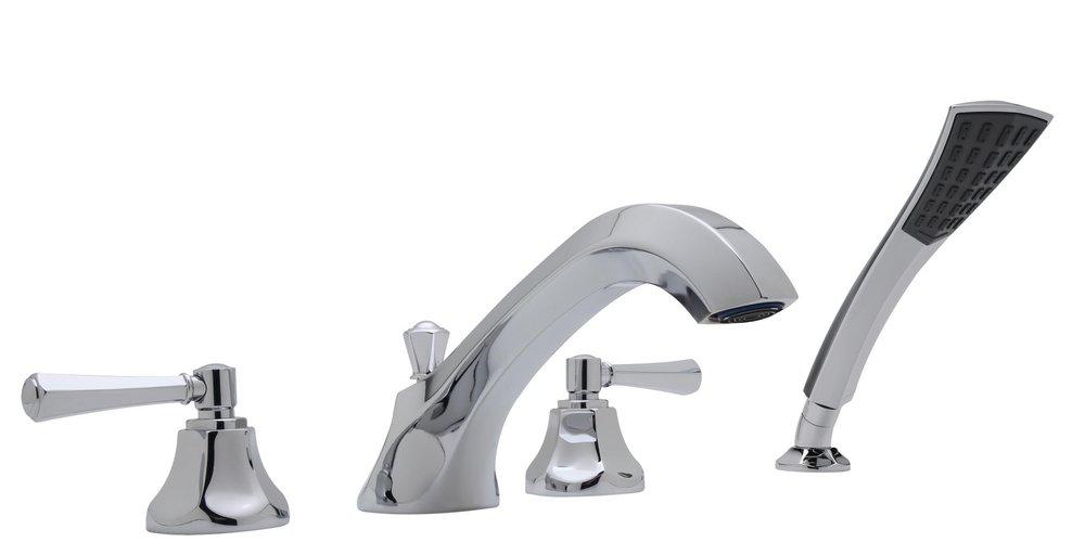 ROHL&reg; Polished Chrome Two Handle Roman Tub Faucet 