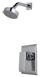 Shower Trim Kit with Single Lever Handle and Multifunction Showerhead in Polished Chrome