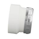 White Hub x OD Tube PVC DWV Adapter 