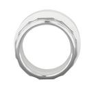 White Hub x OD Tube PVC DWV Adapter 