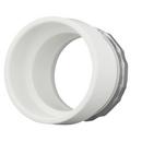 White Hub x OD Tube PVC DWV Adapter 